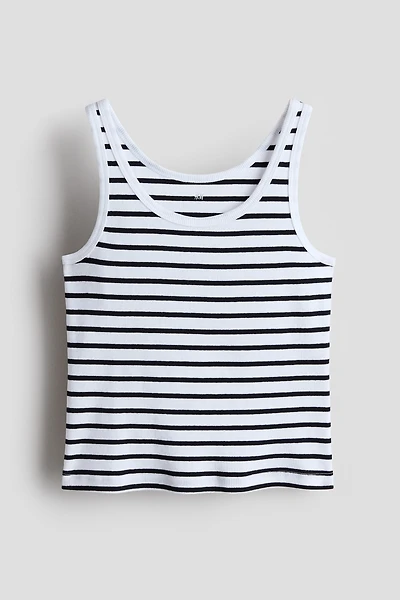 Ribbed Cotton Tank Top