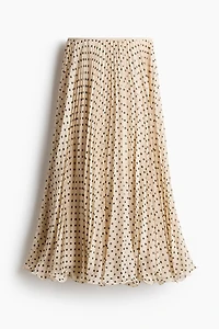 Sheer Pleated Skirt