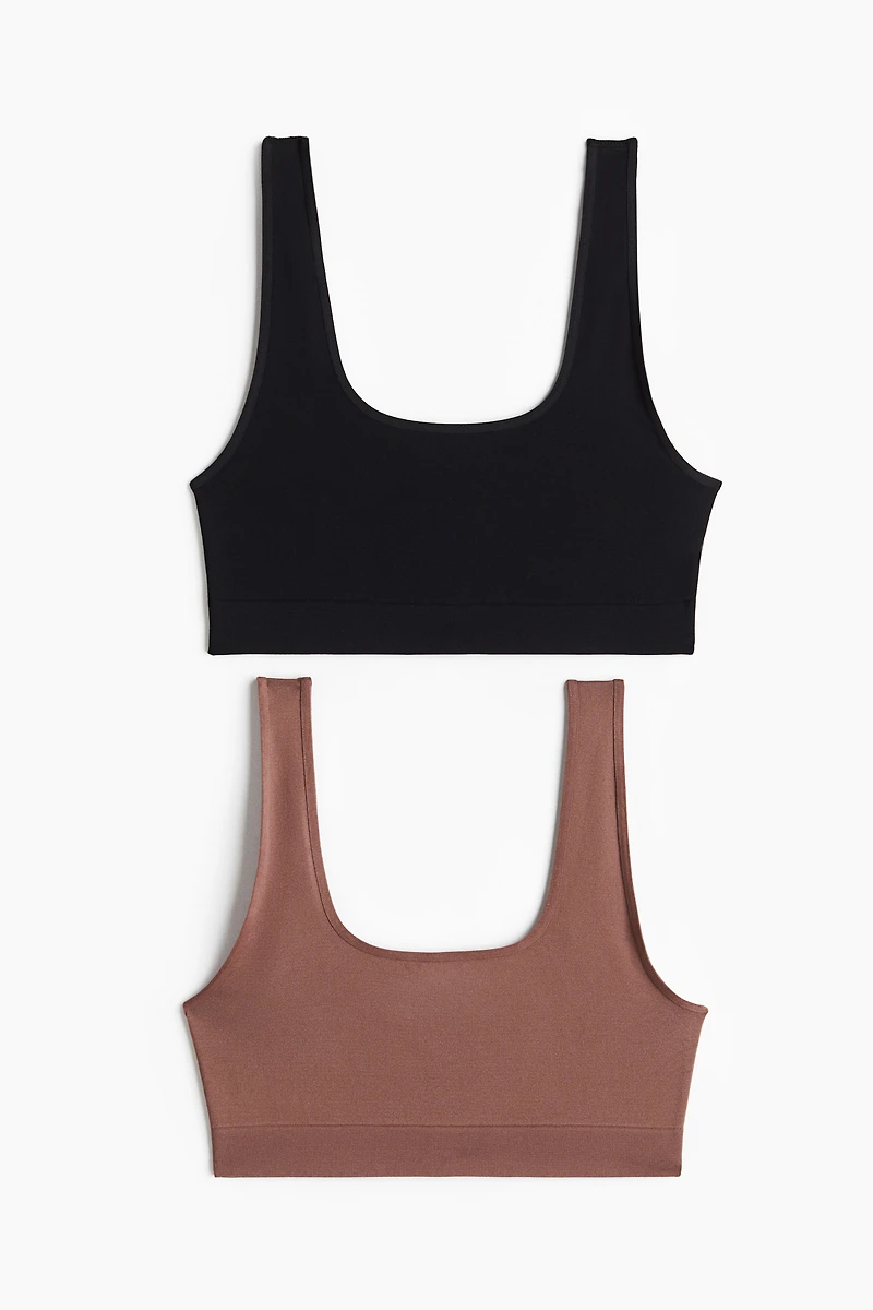 2-Pack Seamless Soft-Cup Bras
