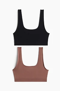2-Pack Seamless Soft-Cup Bras