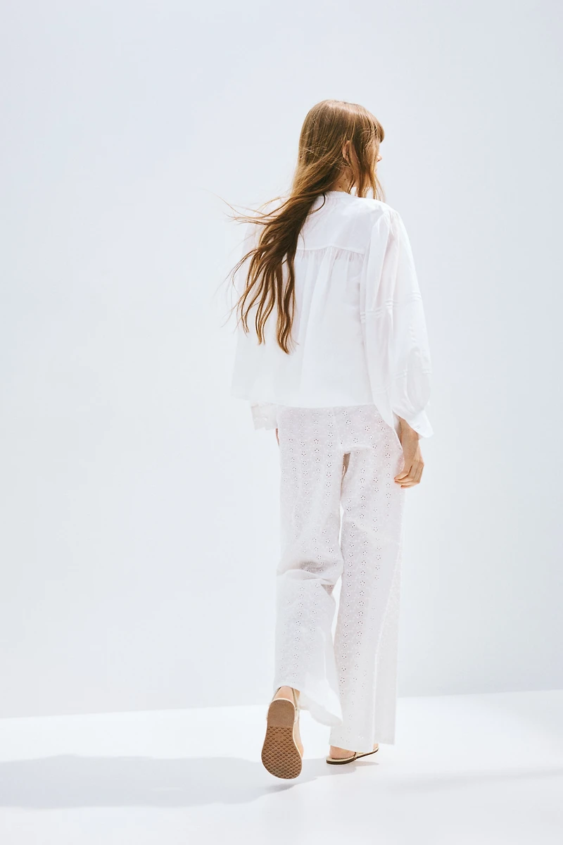 Straight-Leg Drawstring Pants