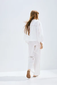 Straight-Leg Drawstring Pants