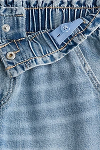 Wide Leg Paper-bag Jeans