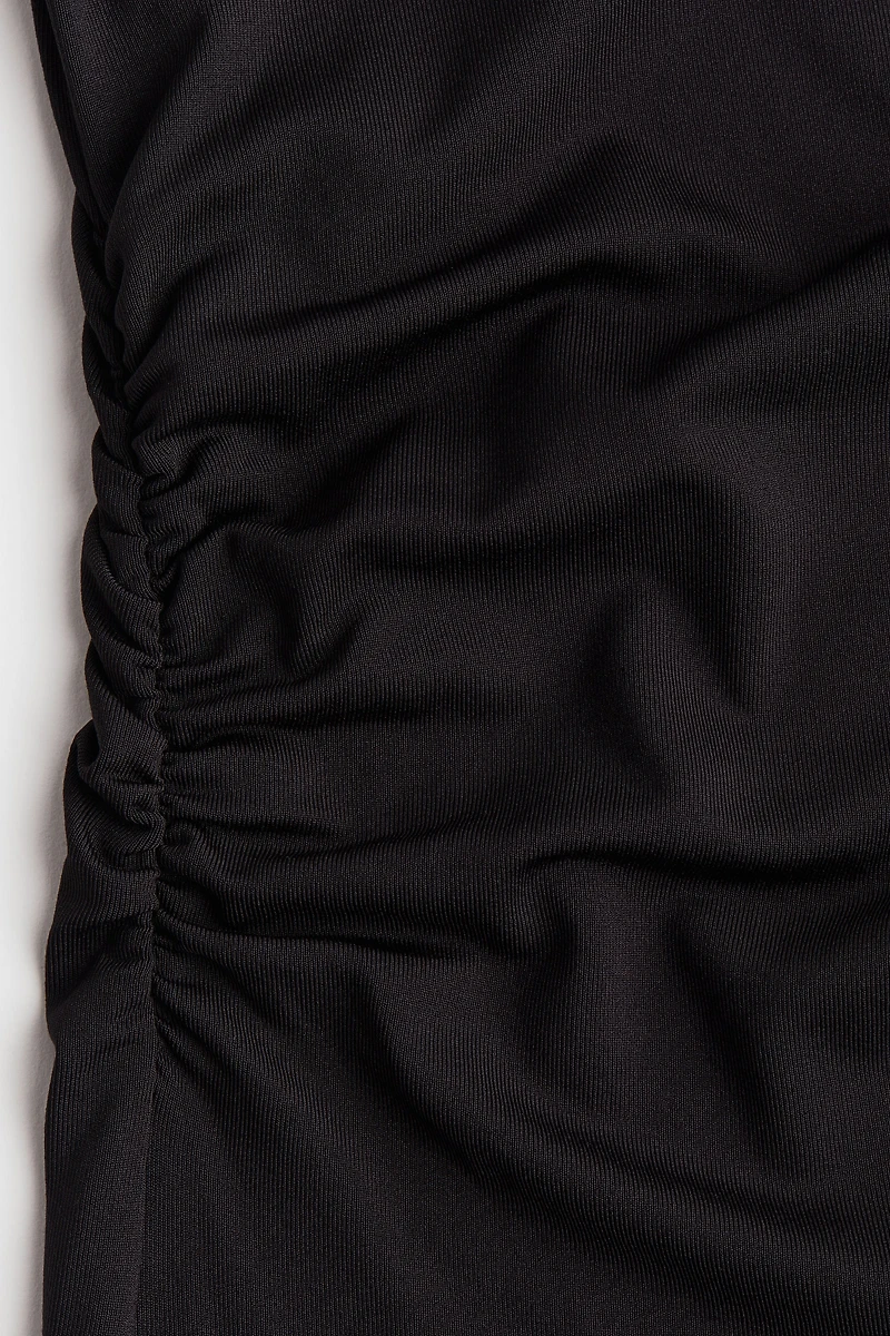 Draped Bodycon Maxi Dress