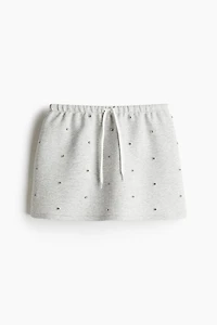 Embellished Scuba Skirt