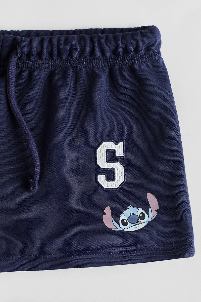 Motif-Detail Sweatshorts