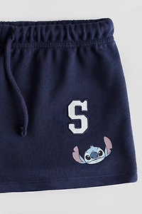 Motif-Detail Sweatshorts