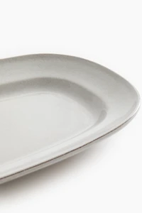 Reactive-Glaze Serving Plate