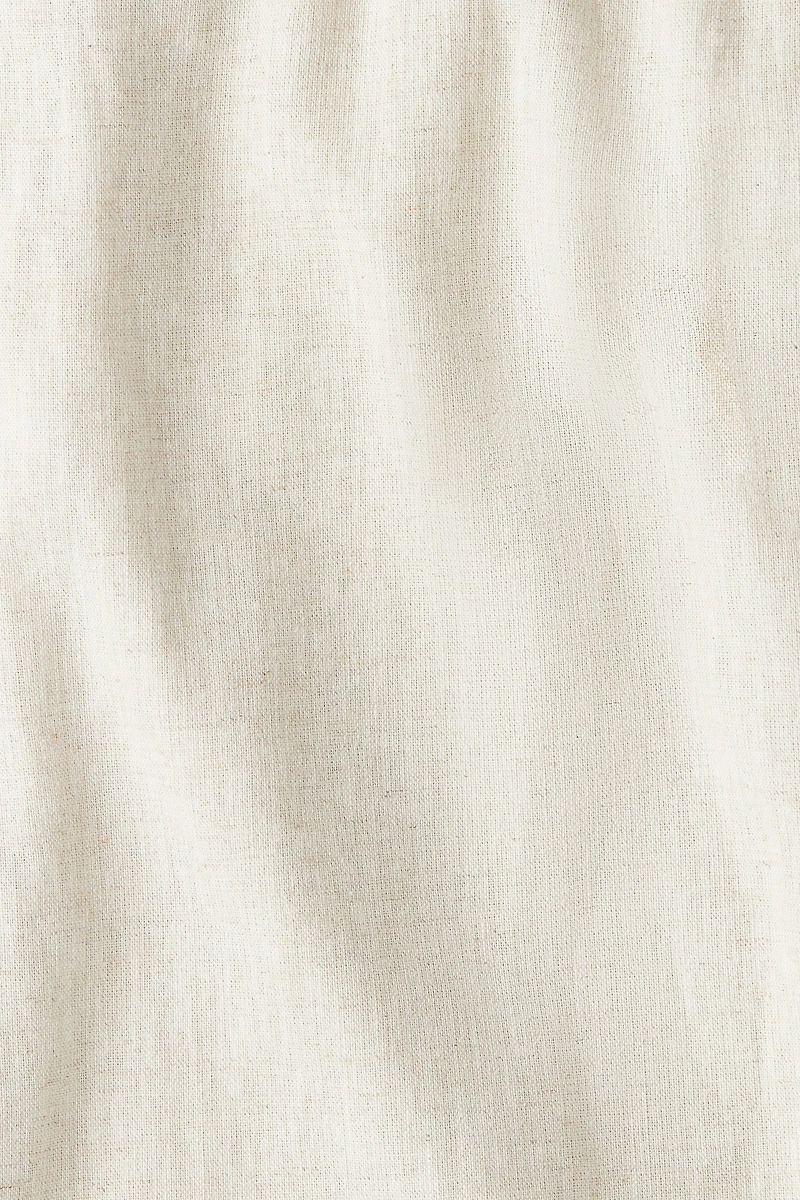 Regular-Fit Linen-Blend Pants