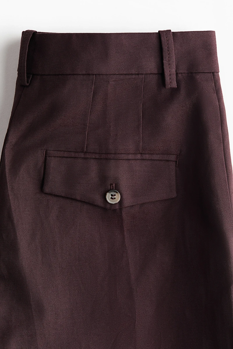 Short chic en lin mélangé