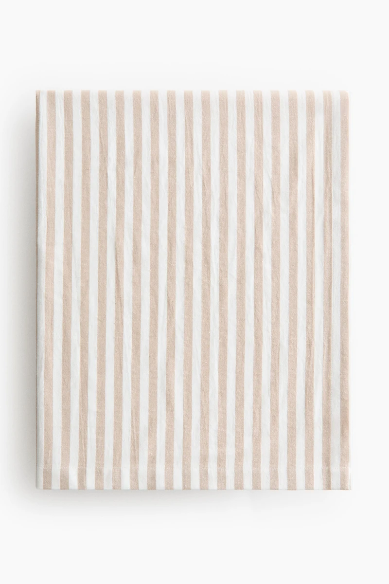 Nappe en lin mélangé