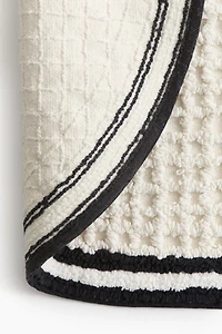Waffled Cotton Bath Mat