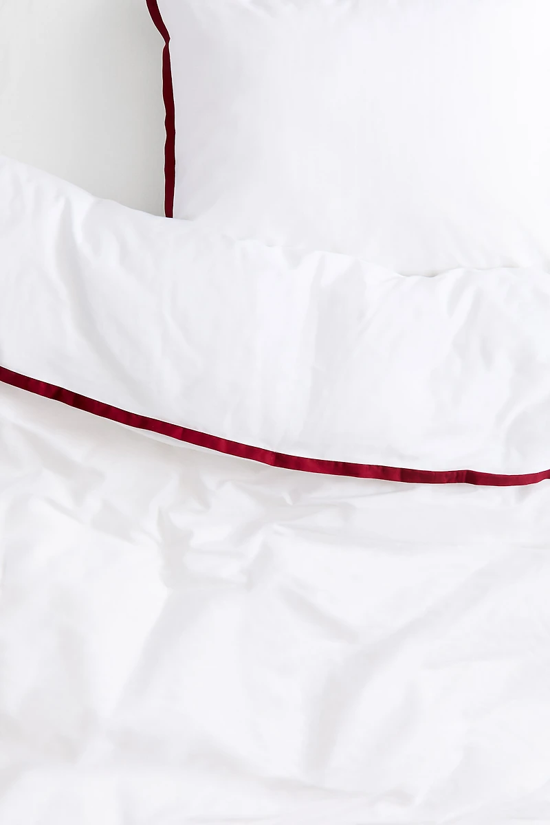 Parure de couette lit simple en satinette