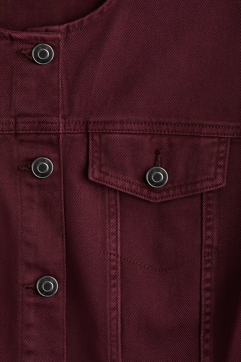Defined-Waist Twill Shirt