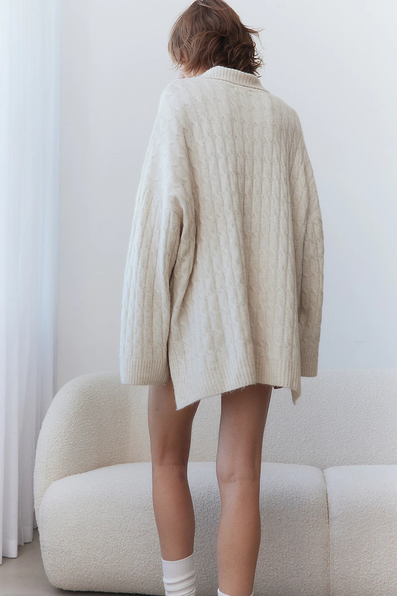 Cable-knit Sweater