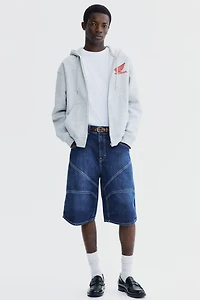 Super-Baggy Denim Shorts