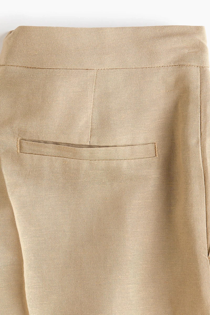 Linen-Blend Bermuda Shorts
