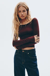 Draped One-Shoulder Top