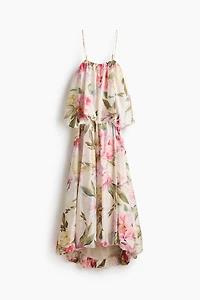 Bubble-Hem Strappy Dress