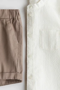 Ensemble 2 pièces avec chemise et short