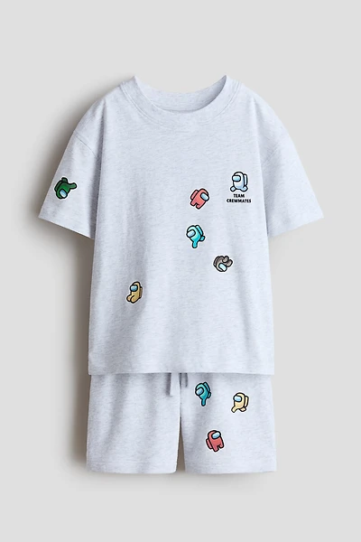 2-Piece Printed Jersey Set