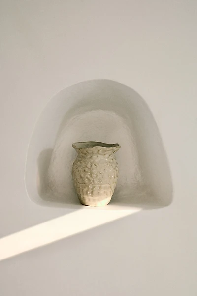 Petit vase d'inspiration marine en grès cérame