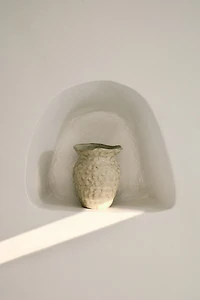 Petit vase d'inspiration marine en grès cérame