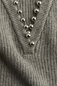 Bead-Detail Sweater