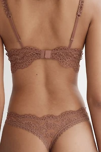 2-Pack Lace Thong Briefs