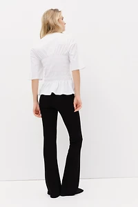 Pantalon évasé en jersey