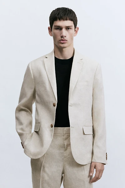 Veste près du corps en lin