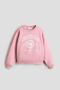 Sweatshirt with Printed Motif