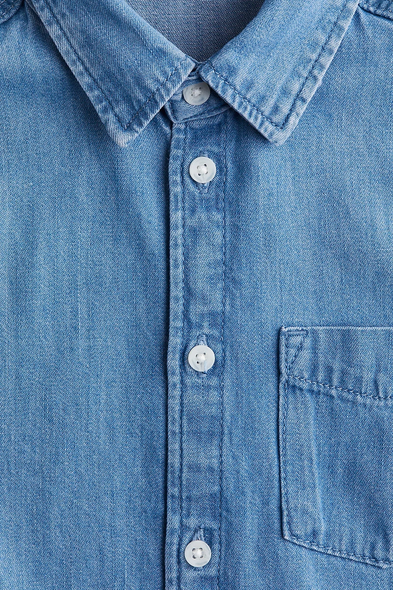 Chemise en denim de coton