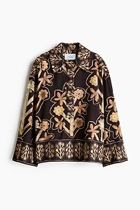 Floral-Print Pullover Shirt