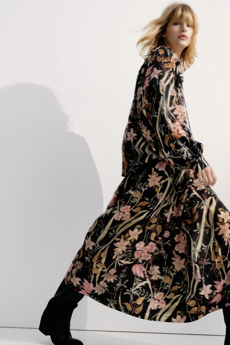 Ruffle-Collar Blouse