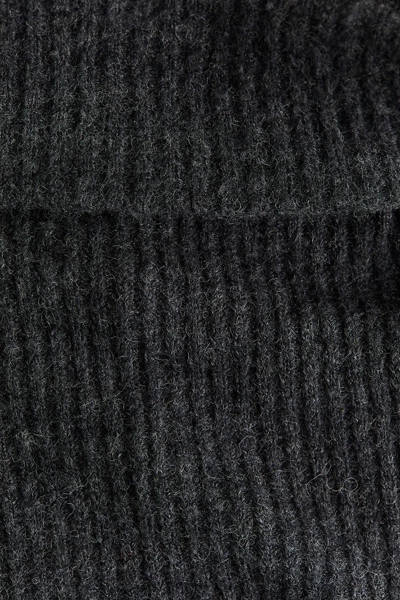 Rib-Knit Off-the-Shoulder Dress