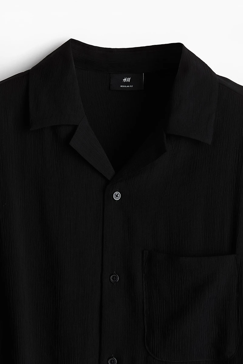 Regular-Fit Crinkled Resort Shirt