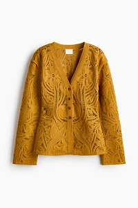 Gilet d'aspect crocheté