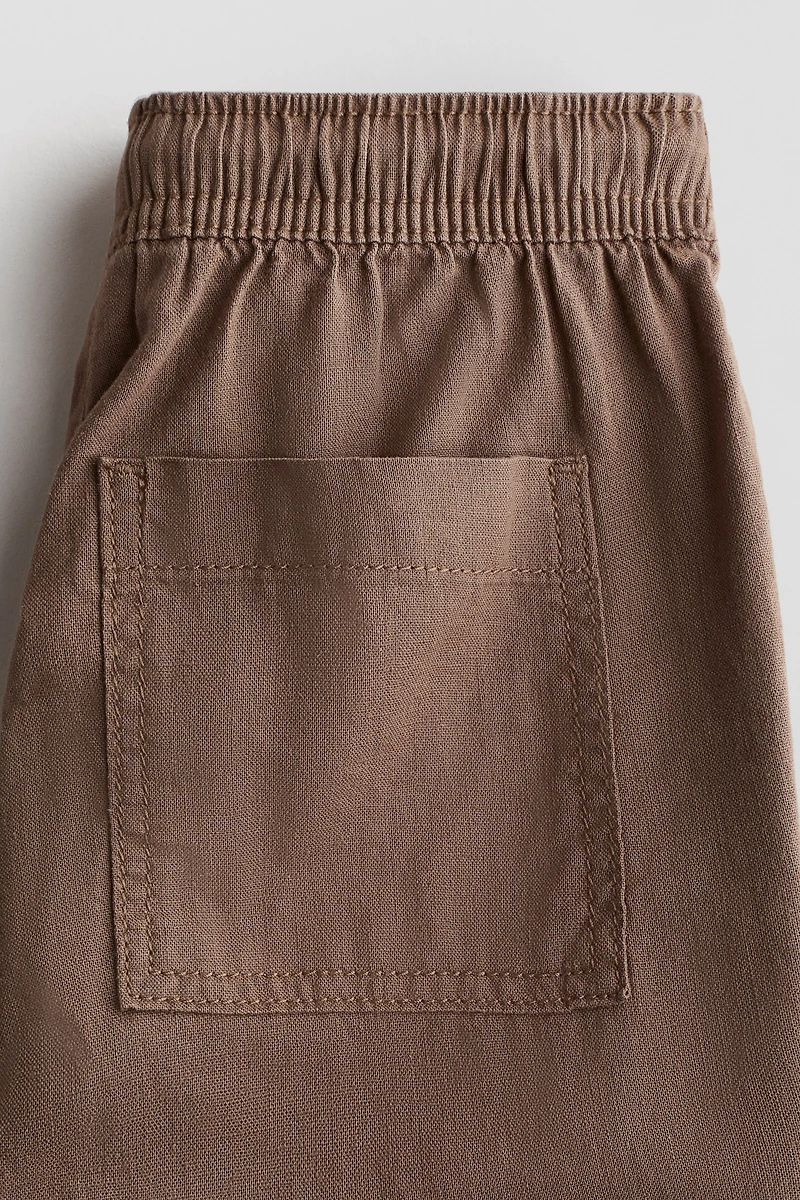 Linen-Blend Pants