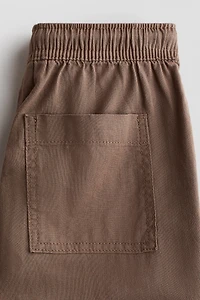 Linen-Blend Pants
