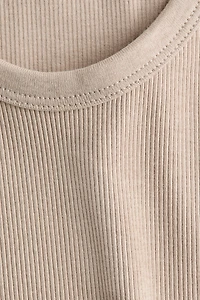Ribbed Cotton Tank Top