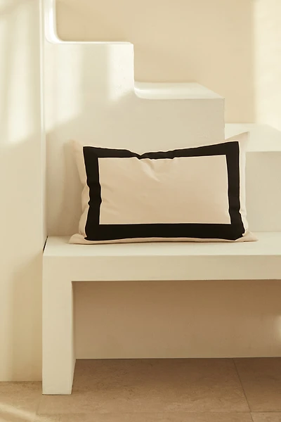 Housse de coussin en satin de coton