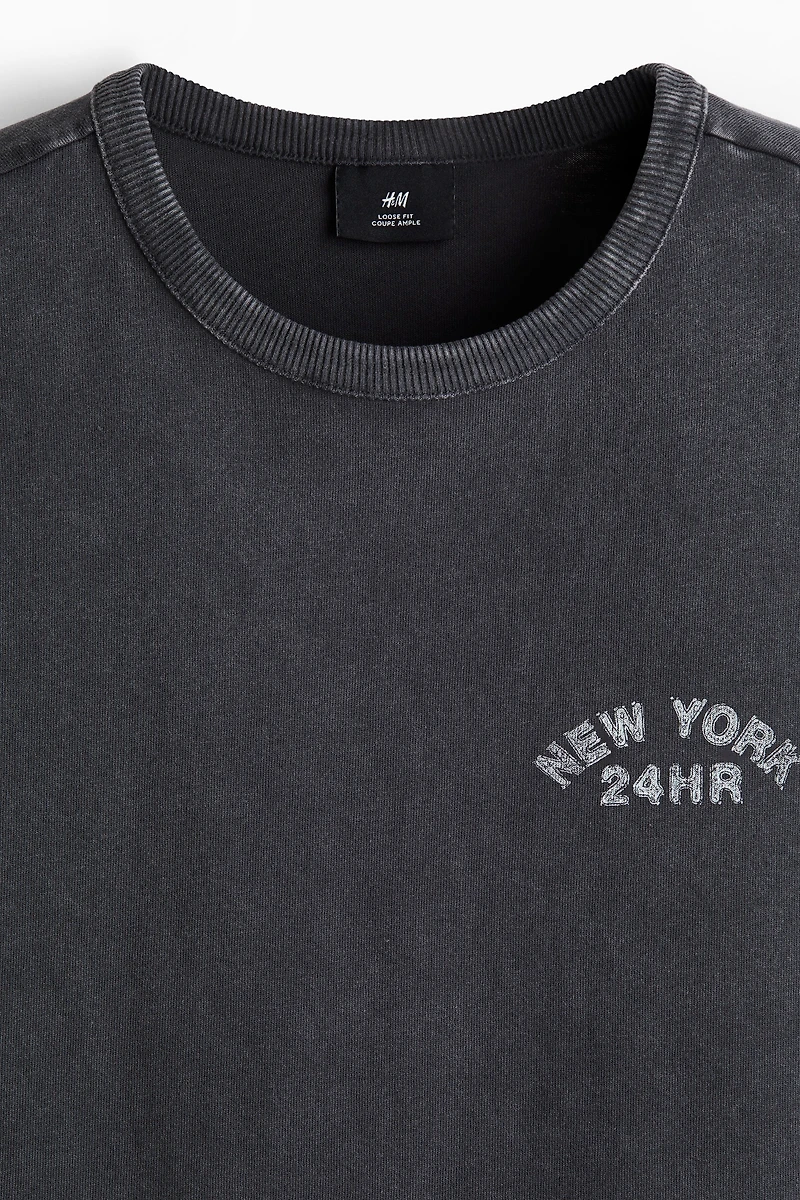 Loose-Fit Printed Tank Top