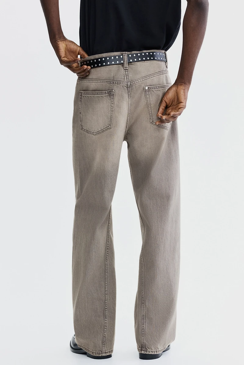 Loose-Fit Straight Twisted-Leg Jeans
