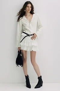 Laced-Detail Top