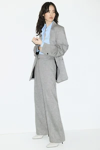 Dressy Linen-Blend Pants