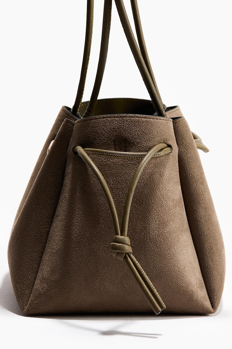 Shoulder Bag with Drawstring