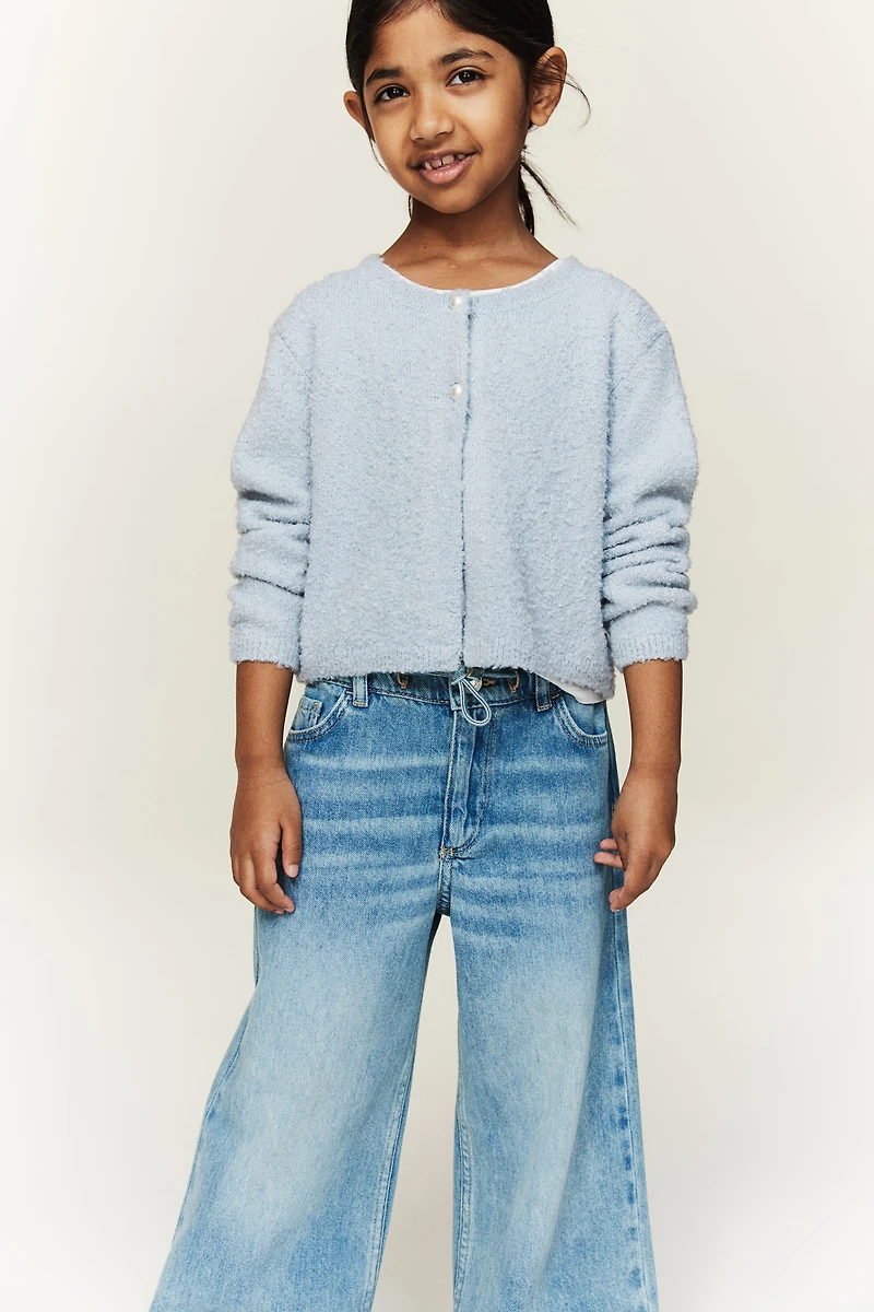 Bouclé-Knit Cardigan