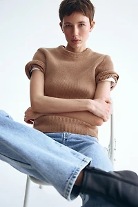 T-shirt en laine mélangée