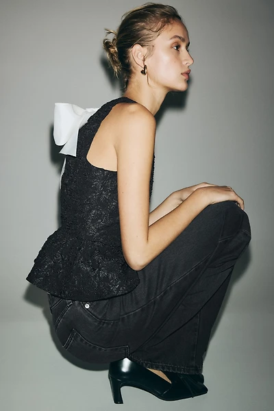 Haut péplum avec boucle